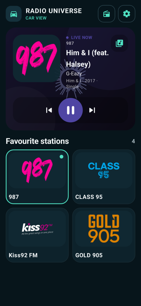 Radio Universe Car View